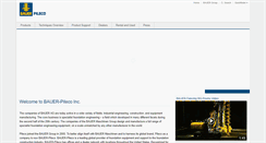 Desktop Screenshot of bauerpileco.com